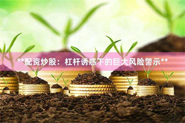 **配资炒股：杠杆诱惑下的巨大风险警示**
